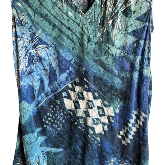 Jams World Dress Size Small Tapa Jungle Blu Vintage Blues Jungle Beach - Picture 4 of 13